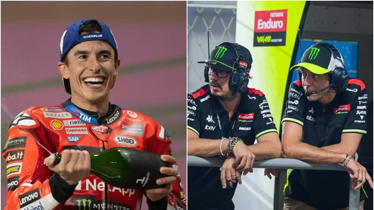 Marc Márquez y Valentino Rossi Marc Márquez y Valentino Rossi