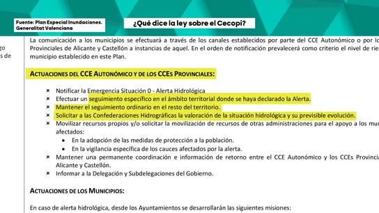 Plan de Inundaciones de la Generalitat Plan de Inundaciones de la Generalitat