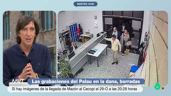 Benjamín Prado, sobre el borrado de las imágenes del Palau: "¿Mazón se cree que somos imbéciles?" "¿De verdad se cree que nos vamos a pensar que la única imagen que podría demostrar que, por una vez, no mintió la han borrado?", ha añadido el escritor, haciendo referencia al borrado de las grabaciones de seguridad del Palau.