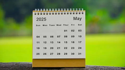 Calendario del mes de mayo 2025 Calendario del mes de mayo 2025