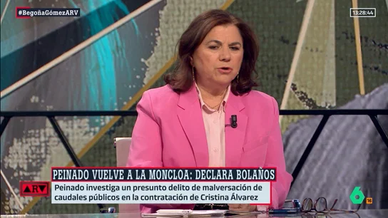 Lucía Méndez analiza el interrogatorio a Bolaños: “Me resulta muy sospechosa esta obsesión de Bolaños por ir a Moncloa” Lucía Méndez analiza el interrogatorio a Bolaños: “Me resulta muy sospechosa esta obsesión de Bolaños por ir a Moncloa”