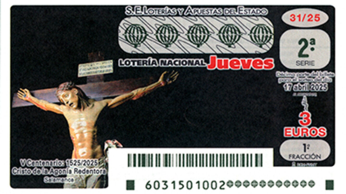 Décimo de la Lotería Nacional del Jueves Santo de 2025
