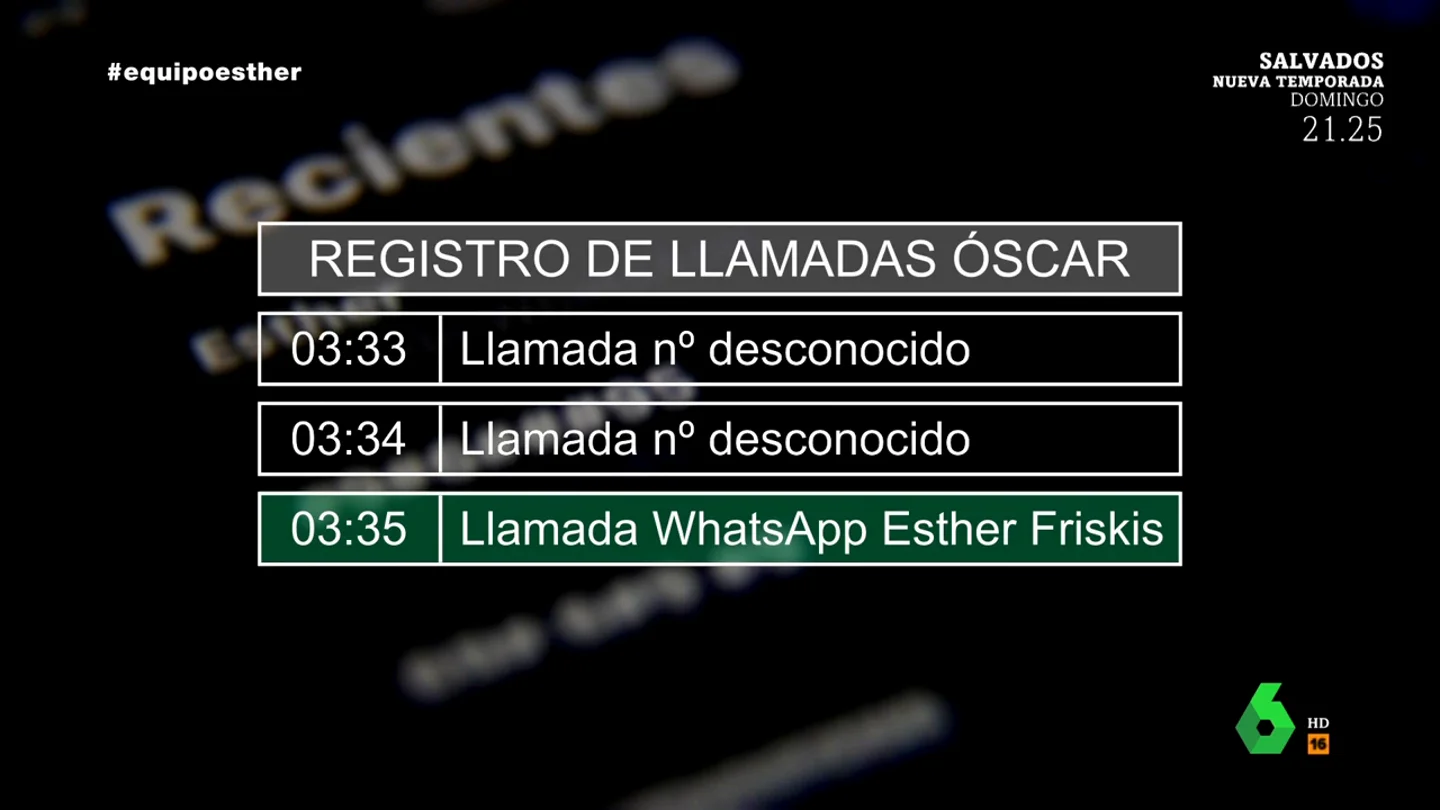Equipo de Investigación muestra los relevantes datos que señalaron a Óscar como sospechoso de la muerte de Esther López Equipo de Investigación muestra los relevantes datos que señalaron a Óscar como sospechoso de la muerte de Esther López