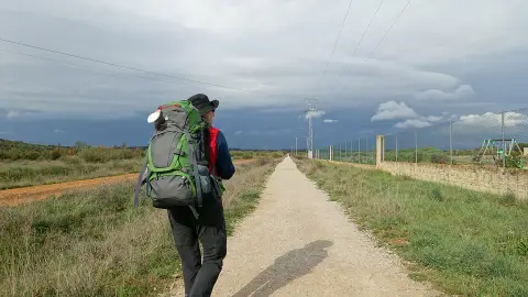 Peregrino en el Camino de Santiago Peregrino en el Camino de Santiago