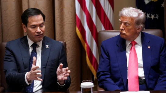 El secretario de Estado de EEUU, Marco Rubio, y el presidente Donald Trump El secretario de Estado de EEUU, Marco Rubio, y el presidente Donald Trump