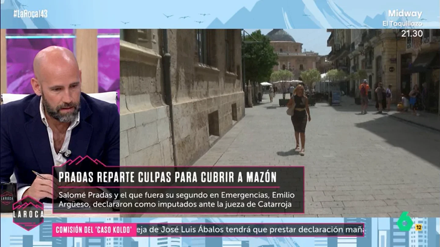 Gonzalo Miró: "Es insultante escuchar la defensa de los máximos responsables de la DANA" El colaborador ha añadido, además, que Salomé Pradas, en su declaración frente a la jueza de Catarroja, ha puesto "el ventilador de la mierda para hacer responsables a todos los técnicos posibles menos a ella y la de su jefe".