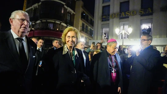 La reina Sofía asiste a La Madrugá de Sevilla La reina Sofía asiste a La Madrugá de Sevilla