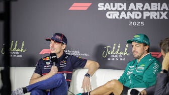 Max Verstappen y Fernando Alonso