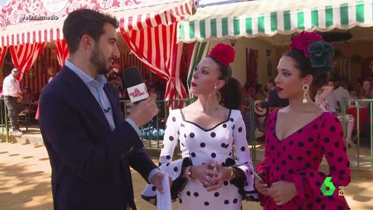 Una joven sevillana recomienda a Isma Juárez visitar la Feria de Abril con "100 euros como mínimo" en la cartera Una joven sevillana recomienda a Isma Juárez visitar la Feria de Abril con "100 euros como mínimo" en la cartera