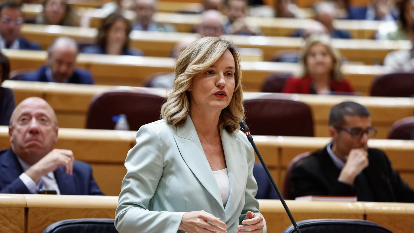 La ministra de Educación, Pilar Alegría, durante la sesión de control al Gobierno La ministra de Educación, Pilar Alegría, durante la sesión de control al Gobierno