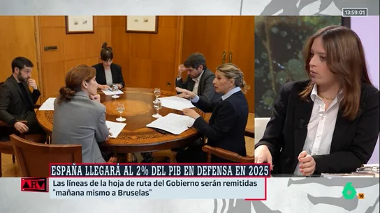 Duval aclara la postura de Sumar sobre el plan del gasto en defensa de Sánchez y descarta que quieran romper la coalición Duval aclara la postura de Sumar sobre el plan del gasto en defensa de Sánchez y descarta que quieran romper la coalición