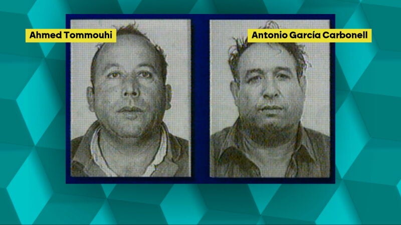 A la izquierda Ahmed Tommouhi, la víctima; a la derecha Antonio García Carbonell, el verdadero autor de la violación
