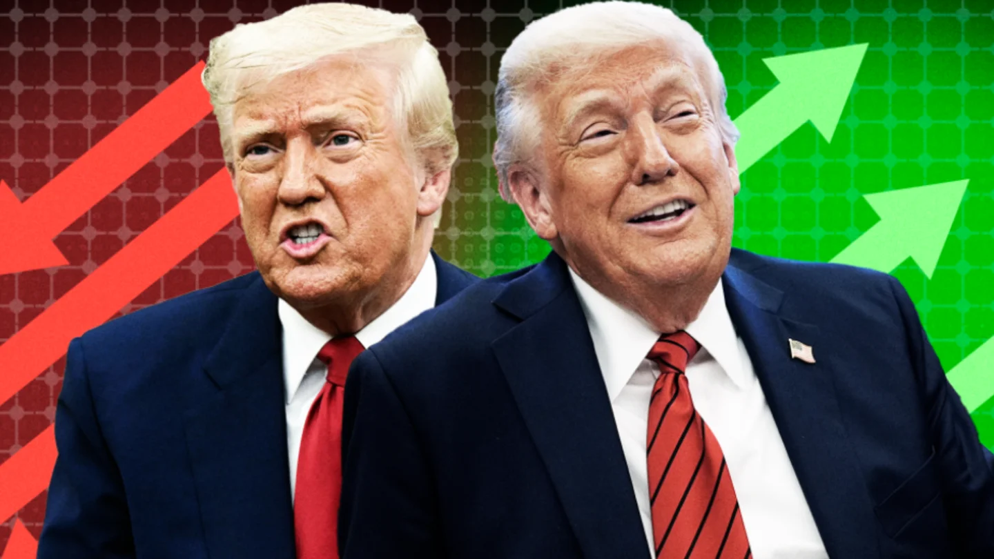 Los vaivenes de Donald Trump sumen a los mercados en una montaña rusa Los vaivenes de Donald Trump sumen a los mercados en una montaña rusa
