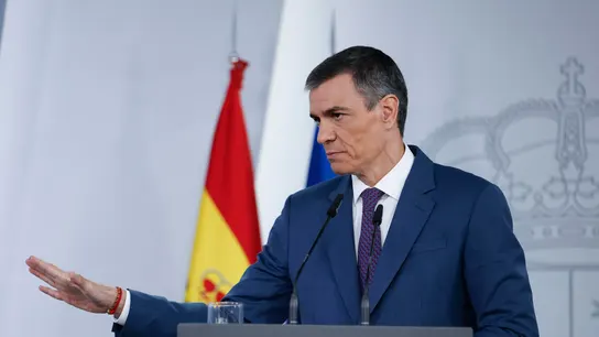 El presidente del Gobierno, Pedro Sánchez, comparece ante los medios un día después del apagón El presidente del Gobierno, Pedro Sánchez, comparece ante los medios un día después del apagón