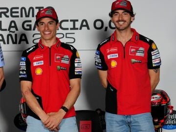 Marc M&aacute;rquez y Pecco Bagnaia