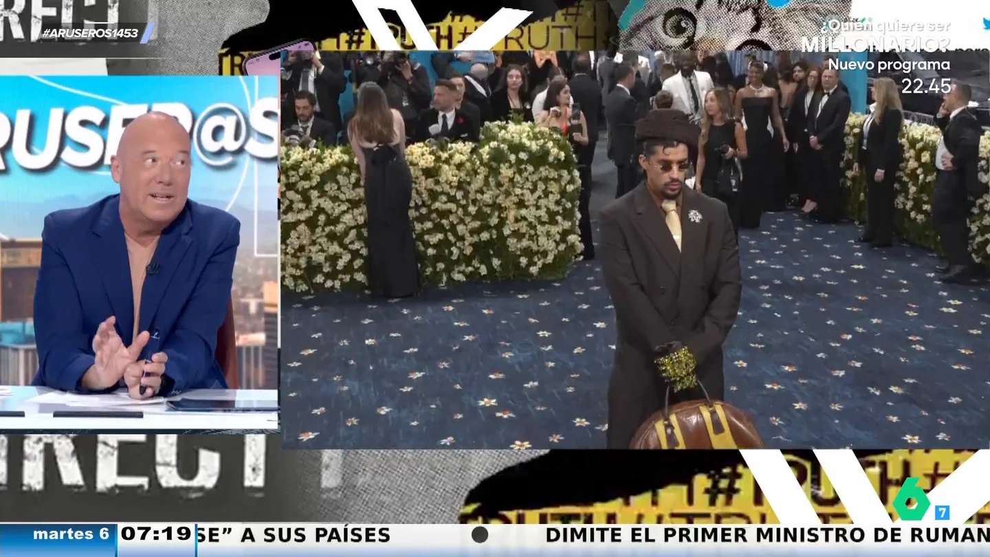Alfonso Arús, sobre el "riesgo" que corre Bad Bunny en sus conciertos: "Si dice, 'cantad todos', la gente dirá, 'es que no entiendo la letra'" Alfonso Arús, sobre el "riesgo" que corre Bad Bunny en sus conciertos: "Si dice, 'cantad todos', la gente dirá, 'es que no entiendo la letra'"