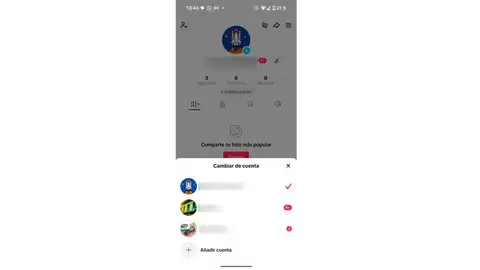 Cambiando de cuenta en TikTok Cambiando de cuenta en TikTok
