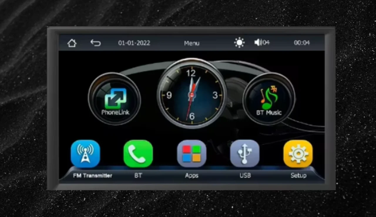 B5 7 pulgadas inalámbrico CarPlay Android estéreo para coche Bluetooth 5,0, pantalla táctil AHD, enlace de espejo, cámara de marcha atrás, ranura para tarjeta Multimedia