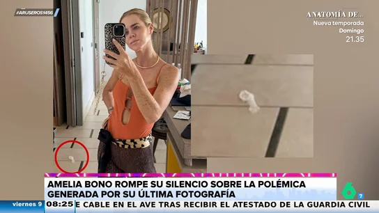 Amelia Bono rompe su silencio tras su foto con un posible preservativo: "Me estaba cambiando" Amelia Bono rompe su silencio tras su foto con un posible preservativo: "Me estaba cambiando"