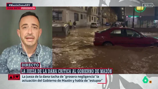 El periodista Juan Nieto analiza el nuevo auto de la jueza de la DANA: "Señala claramente como máxima responsable a Pradas" El periodista Juan Nieto analiza el nuevo auto de la jueza de la DANA: "Señala claramente como máxima responsable a Pradas"