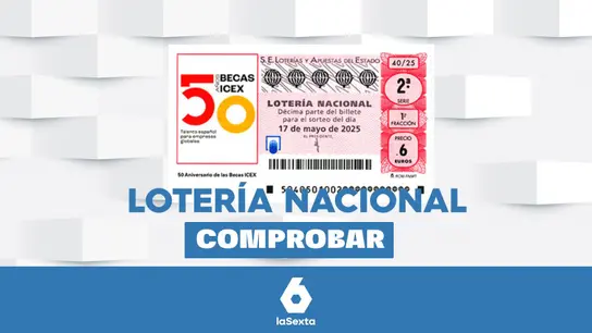 Comprobar la Lotería Nacional de hoy | Sorteo del sábado 17 de mayo de 2025 Comprobar la Lotería Nacional de hoy | Sorteo del sábado 17 de mayo de 2025