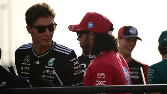 George Russell y Lewis Hamilton George Russell y Lewis Hamilton