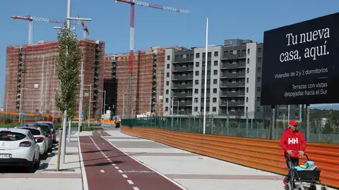 Imagen de archivo de vivienda en construcción en Zorrozaude, en Bilbao. Imagen de archivo de vivienda en construcción en Zorrozaude, en Bilbao.