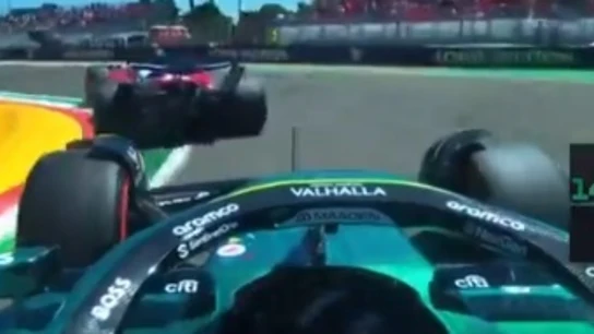 Fernando Alonso y Charles Leclerc Fernando Alonso y Charles Leclerc