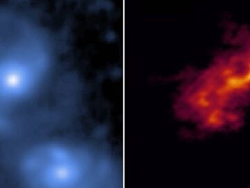 Distribuci&oacute;n molecular del gas observada por ALMA