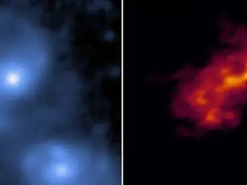 Distribución molecular del gas observada por ALMA Distribución molecular del gas observada por ALMA
