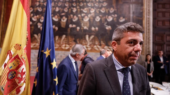 Carlos Mazón, durante una reunión con los proveedores de la Generalitat, a 22 de mayo de 2025 Carlos Mazón, durante una reunión con los proveedores de la Generalitat, a 22 de mayo de 2025