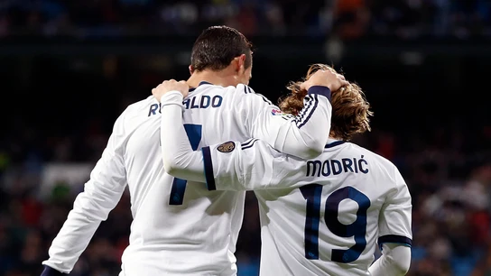 Cristiano Ronaldo y Luka Modric Cristiano Ronaldo y Luka Modric