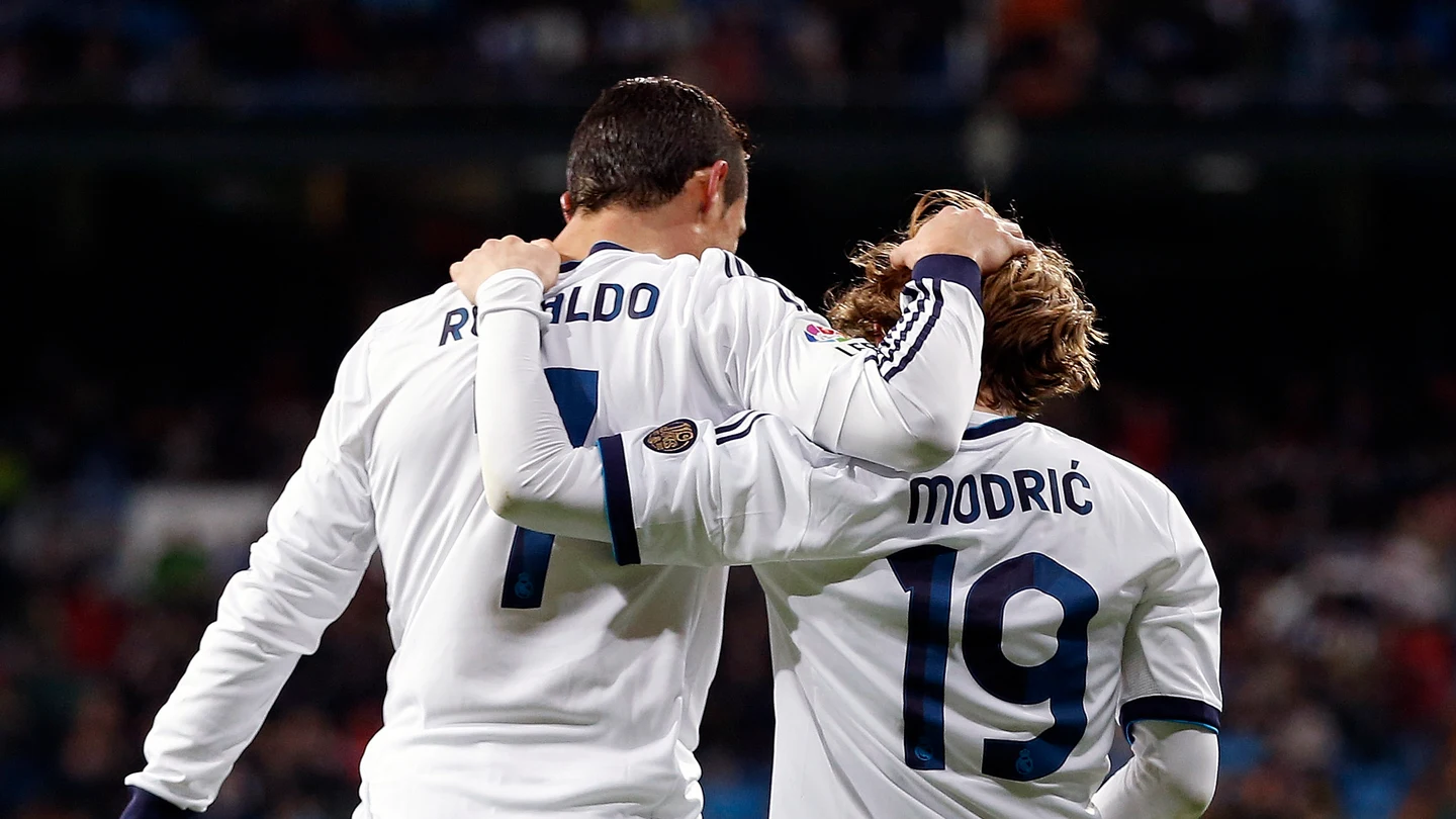 Cristiano Ronaldo y Luka Modric Cristiano Ronaldo y Luka Modric