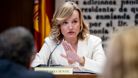 La ministra portavoz, Pilar Alegría, comparece en la comisión de investigación del 'caso Koldo' en el Senado, este jueves. La ministra portavoz, Pilar Alegría, comparece en la comisión de investigación del 'caso Koldo' en el Senado, este jueves.