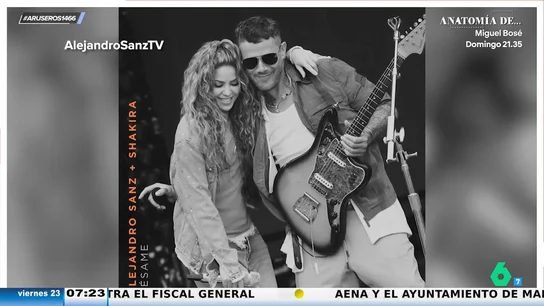 Patricia Benítez, a la novia de Alejandro Sanz tras el estreno de su canción con Shakira: "Yo iría al rodaje del videoclip por si acaso" Patricia Benítez, a la novia de Alejandro Sanz tras el estreno de su canción con Shakira: "Yo iría al rodaje del videoclip por si acaso"