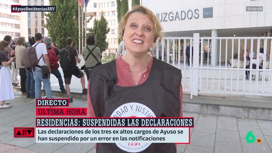 Maite Rodríguez, familiar de una víctima de las residencias en Madrid, sobre los protocolos de la vergüenza: "Se recoge una discriminación clarísima" Maite Rodríguez, familiar de una víctima de las residencias en Madrid, sobre los protocolos de la vergüenza: "Se recoge una discriminación clarísima"