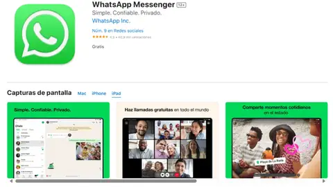 WhatsApp para el iPad WhatsApp para el iPad