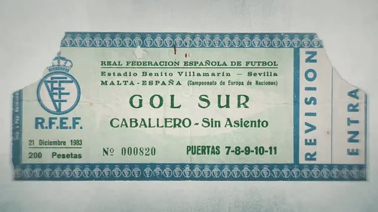 200 pesetas por ver la histórica goleada de España a Malta en el 84 en el Benito Villamarín: la entrada que atesora este aficionado 200 pesetas por ver la histórica goleada de España a Malta en el 84 en el Benito Villamarín: la entrada que atesora este aficionado