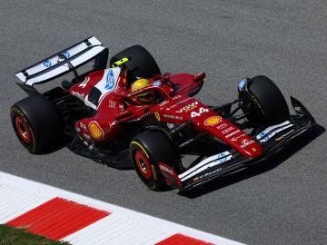 Lewis Hamilton (Ferrari) en el GP de Espa&ntilde;a
