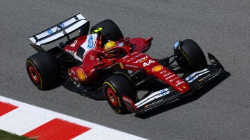 Lewis Hamilton (Ferrari) en el GP de Espa&ntilde;a