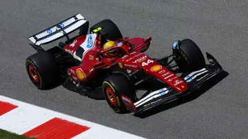 Lewis Hamilton (Ferrari) en el GP de España Lewis Hamilton (Ferrari) en el GP de España