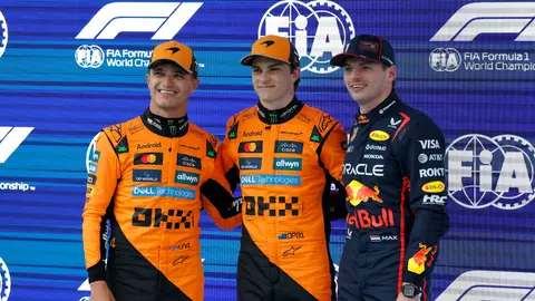 Norris, Piastri y Verstappen en la clasificación del GP de España Norris, Piastri y Verstappen en la clasificación del GP de España