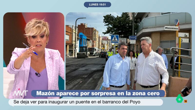 Cristina Pardo estalla por el “patetismo” de las fotos de Mazón en el barranco del Poyo: "Parece que el pueblo está secuestrado"
