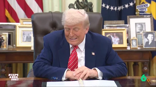 Donald Trump da un consejo matrimonial a Macron tras el bofetón: "Asegúrate de que la puerta este cerrada" Un periodista ha preguntado al presidente estadounidense por este polémico suceso y le ha pedido que le de un consejo al presidente francés "de líder mundial a líder mundial".