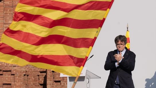 Carles Puigdemont durante su vuelta a España en agosto de 2024 Carles Puigdemont durante su vuelta a España en agosto de 2024