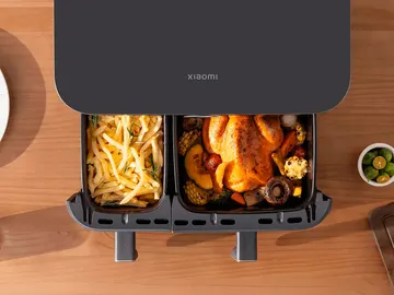 La bandeja dual de la Xiaomi Dual Zone Air Fryer 10L La bandeja dual de la Xiaomi Dual Zone Air Fryer 10L