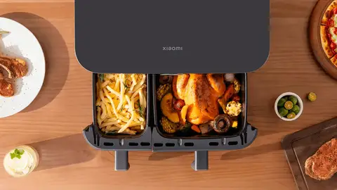 La bandeja dual de la Xiaomi Dual Zone Air Fryer 10L La bandeja dual de la Xiaomi Dual Zone Air Fryer 10L