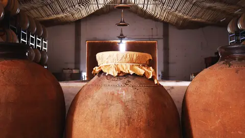 Talhas en la Adega dos Lagares Talhas en la Adega dos Lagares