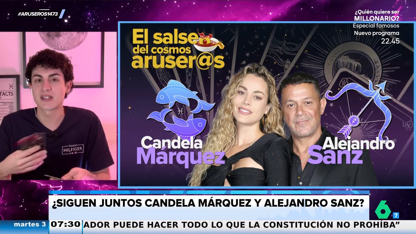 ¿Siguen juntos Alejandro Sanz (Sagitario) y Candela Márquez (Piscis) ? Jabifus, astrólogo de Aruser@s, echa las cartas ¿Siguen juntos Alejandro Sanz (Sagitario) y Candela Márquez (Piscis) ? Jabifus, astrólogo de Aruser@s, echa las cartas