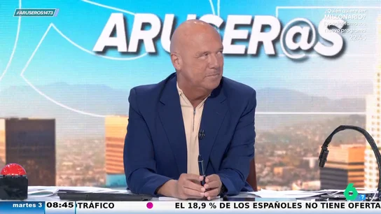 Alfonso Arús, a la experta que desvela cuándo desayunar y cenar: "¡Imposible! A las siete me comería un buey" Alfonso Arús, a la experta que desvela cuándo desayunar y cenar: "¡Imposible! A las siete me comería un buey"